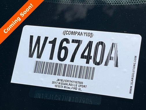 Magnetic Black 2017 Nissan Rogue Sport SL