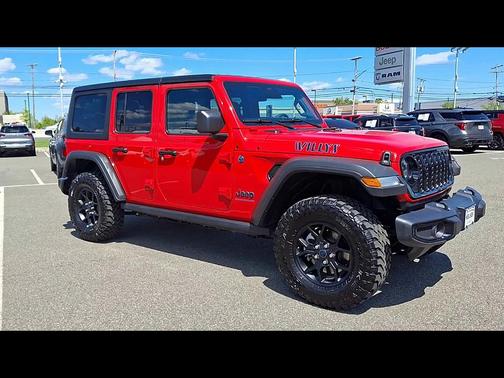 Firecracker Red Clearcoat 2025 Jeep Wrangler 4xe Willys