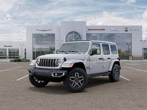 Bright White Clearcoat 2026 Jeep Wrangler 4-Door Sahara 4x4 SUV