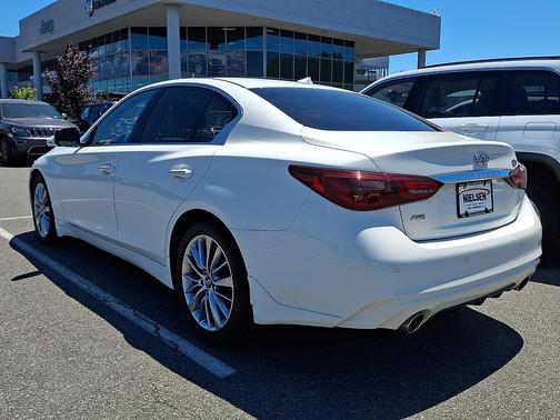 Pure White 2023 INFINITI Q50 3.0t LUXE