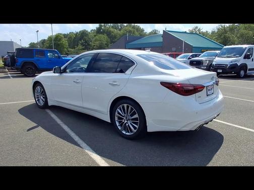 Pure White 2023 INFINITI Q50 3.0t LUXE
