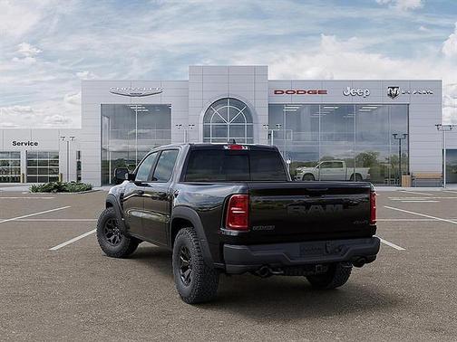 Diamond Black Crystal Pearlcoat 2026 RAM 1500 RHO Crew Cab 4x4 5'7' Box