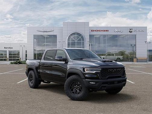 Diamond Black Crystal Pearlcoat 2026 RAM 1500 RHO Crew Cab 4x4 5'7' Box