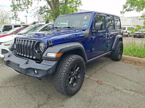 Ocean Blue Metallic Clearcoat 2020 Jeep Wrangler Unlimited Willys 4x4