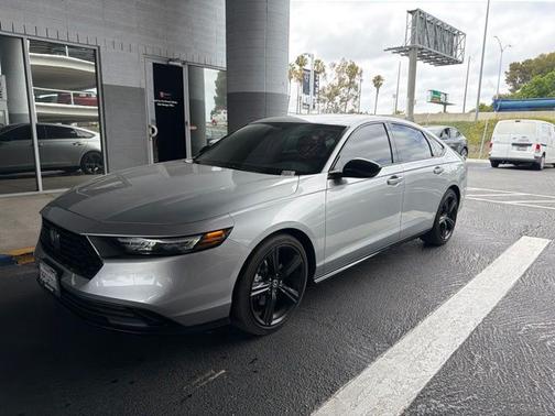 Solar Silver Metallic 2024 Honda Accord Hybrid Sport-L