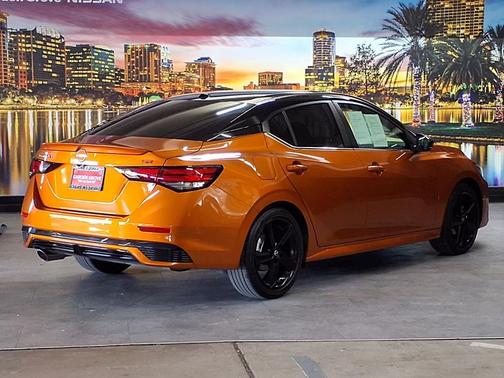Monarch Orange Metallic/Super Black 2024 Nissan Sentra SR