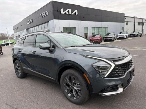 Gravity Gray 2025 Kia Sportage Hybrid SX-Prestige