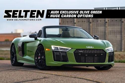 Green 2018 Audi R8 5.2 V10 plus