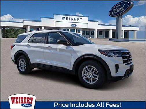 Star White Metallic Tri-Coat 2026 Ford Explorer Active