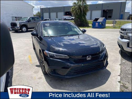 Black 2022 Honda Civic EX