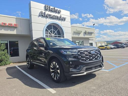 Agate Black Metallic 2025 Ford Explorer Platinum