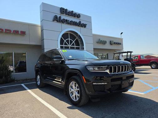 Diamond Black Crystal Pearlcoat 2021 Jeep Grand Cherokee L Limited
