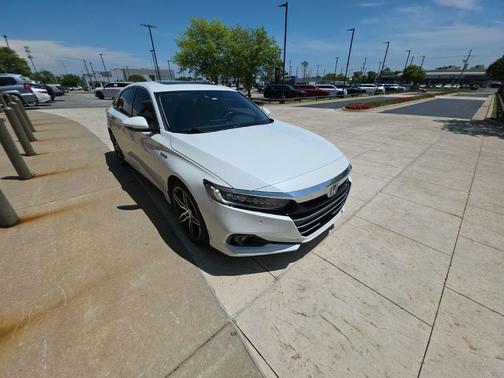 Platinum White 2021 Honda Accord Hybrid Touring