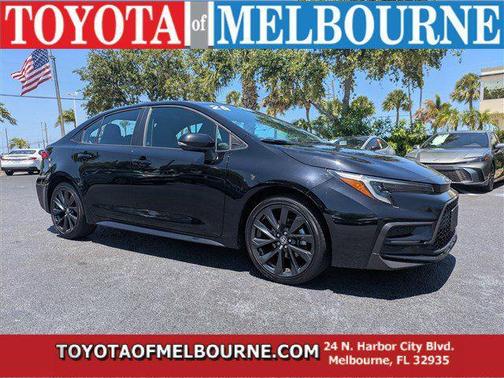 Midnight Black Metallic 2024 Toyota Corolla SE