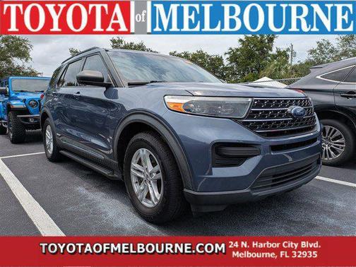 Blue Metallic 2021 Ford Explorer XLT