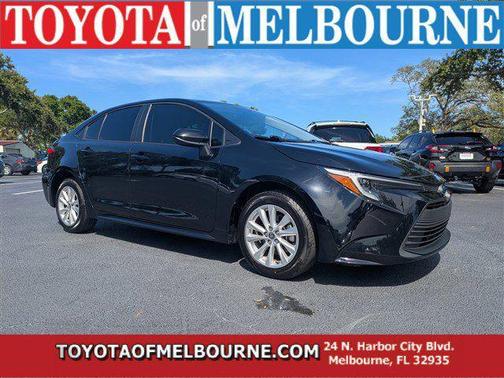 Midnight Black Metallic 2024 Toyota Corolla Hybrid SE