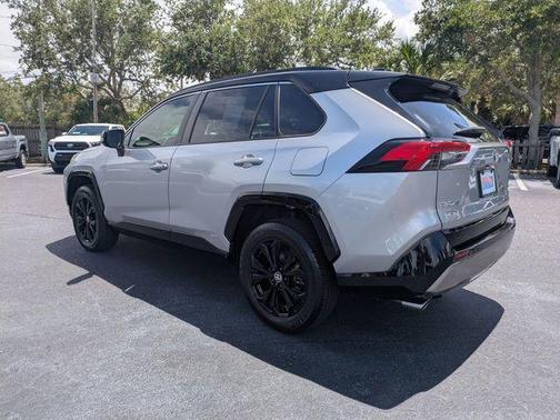 Silver Sky Metallic/Midnight Black Metallic 2024 Toyota RAV4 Hybrid SE