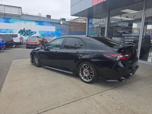 Midnight Black Metallic 2021 Toyota Camry TRD V6