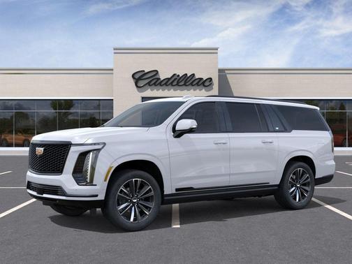 Vibrant White Tricoat 2026 Cadillac Escalade ESV Sport