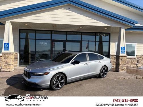 Solar Silver Metallic 2024 Honda Accord Hybrid Sport