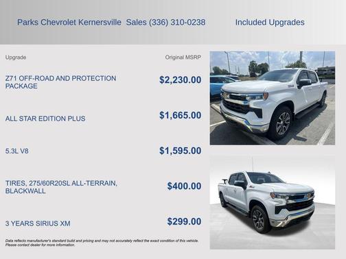 Summit White 2025 Chevrolet Silverado 1500 LT