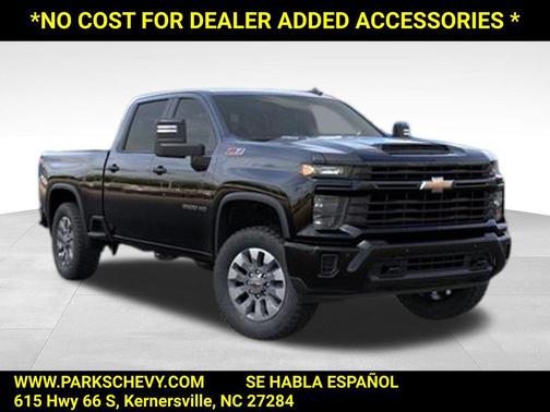 Black 2026 Chevrolet Silverado 2500 Custom