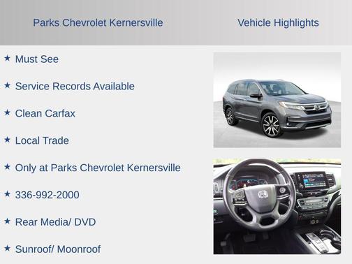 Modern Steel Metallic 2020 Honda Pilot Touring 8-Passenger