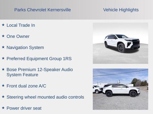 2025 Chevrolet Traverse RS