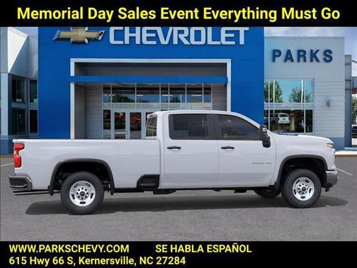 Summit White 2026 Chevrolet Silverado 2500 Crew Cab, Long Bed, WT, RWD
