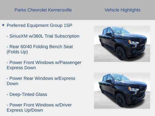 Black 2025 Chevrolet Silverado 1500 RST