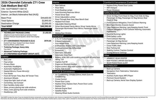 2026 Chevrolet Colorado Z71