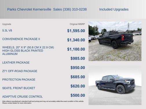 Black 2024 Chevrolet Silverado 1500 RST