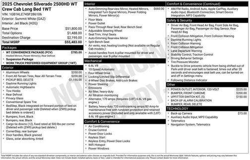 2025 Chevrolet Silverado 2500 WT