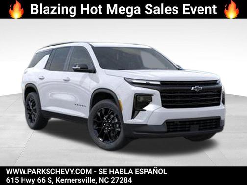 Summit White 2026 Chevrolet Traverse LT