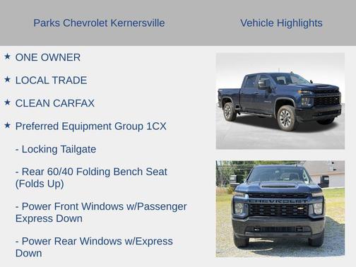 Northsky Blue Metallic 2022 Chevrolet Silverado 2500 Custom