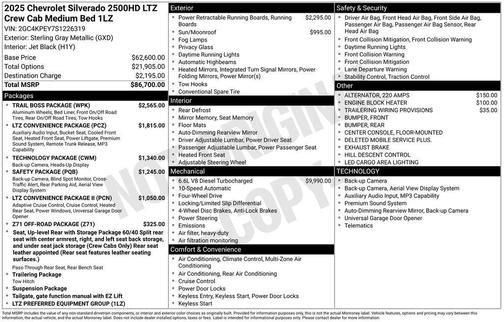 2025 Chevrolet Silverado 2500 LTZ