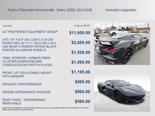 2020 Chevrolet Corvette Stingray w/3LT