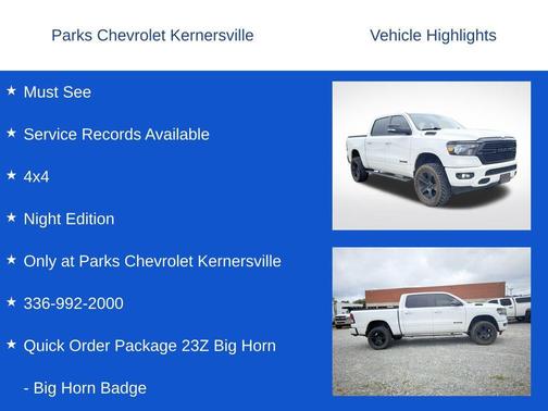 Bright White Clearcoat 2021 RAM 1500 Big Horn/Lone Star