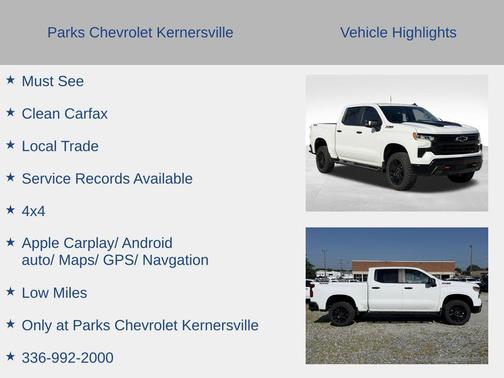 Summit White 2023 Chevrolet Silverado 1500 LT Trail Boss