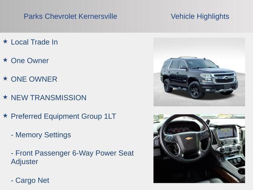 Black 2019 Chevrolet Tahoe LT