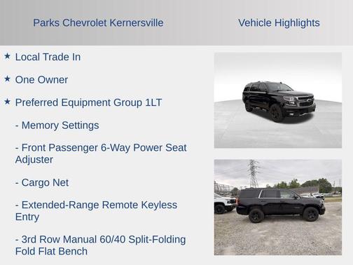 Black 2019 Chevrolet Tahoe LT