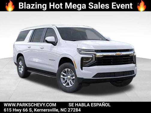 Summit White 2026 Chevrolet Suburban LS