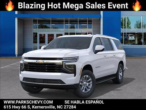 Summit White 2026 Chevrolet Suburban LS