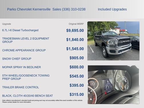 Granite Crystal Metallic Clearcoat 2022 RAM 2500 Tradesman Crew Cab 4x4 6'4' Box
