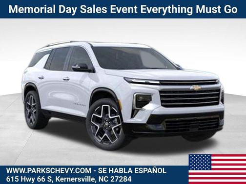 Polar White Tricoat 2026 Chevrolet Traverse High Country
