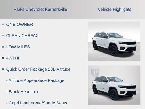 Bright White Clearcoat 2025 Jeep Grand Cherokee Altitude