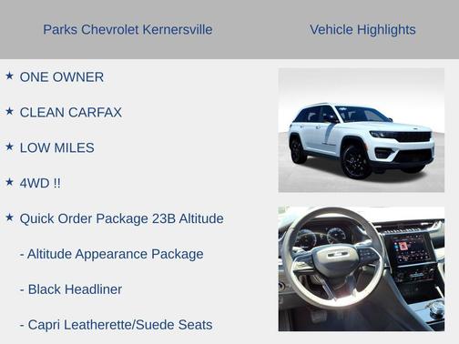Bright White Clearcoat 2025 Jeep Grand Cherokee Altitude