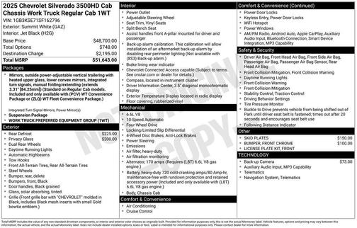 2025 Chevrolet Silverado 3500 WT