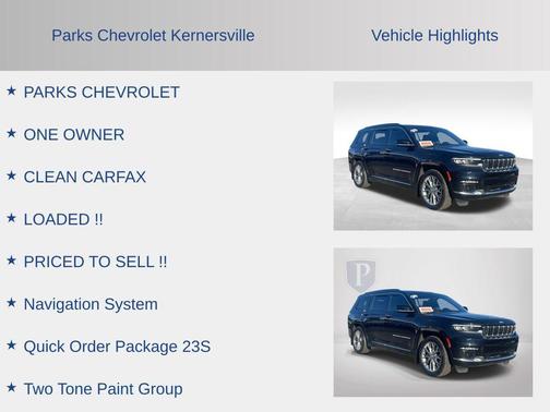 Midnight Sky 2024 Jeep Grand Cherokee L Summit