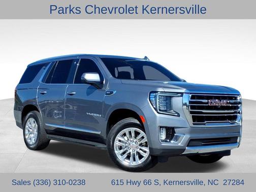 Satin Steel Metallic 2021 GMC Yukon SLT